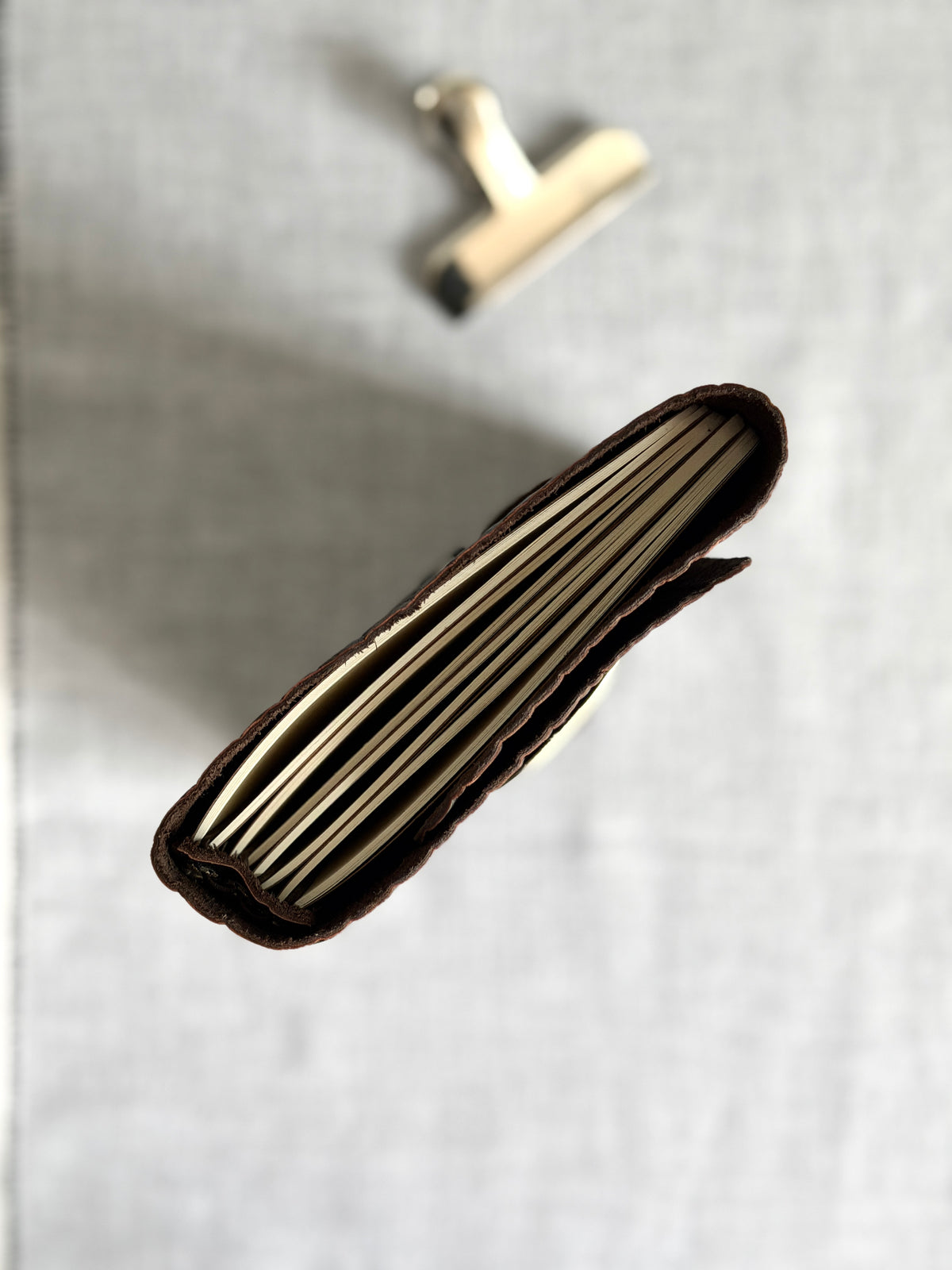 Black Croc Leather Journal with Buckle Closure | A5