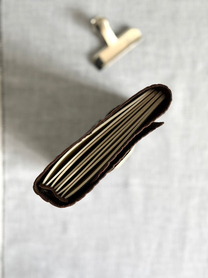 Black Croc Leather Journal with Buckle Closure | A5