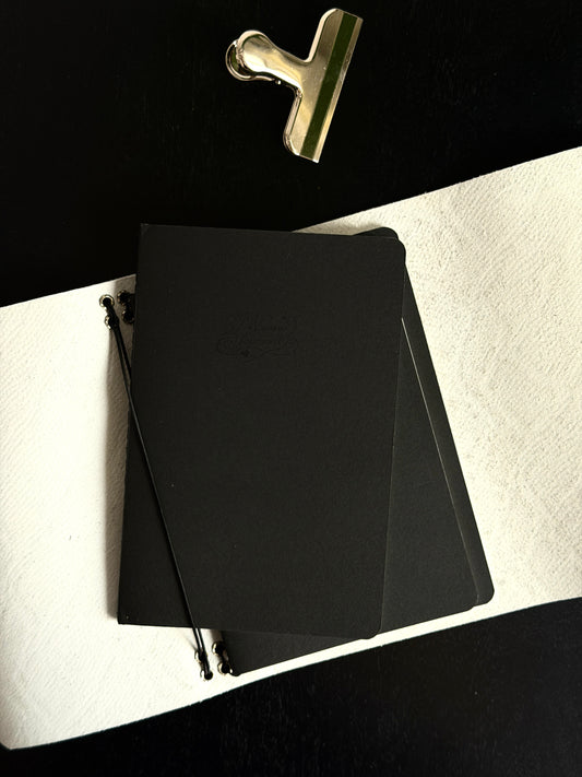 Silver Embossed Leather Journal Leopard Charm | A5