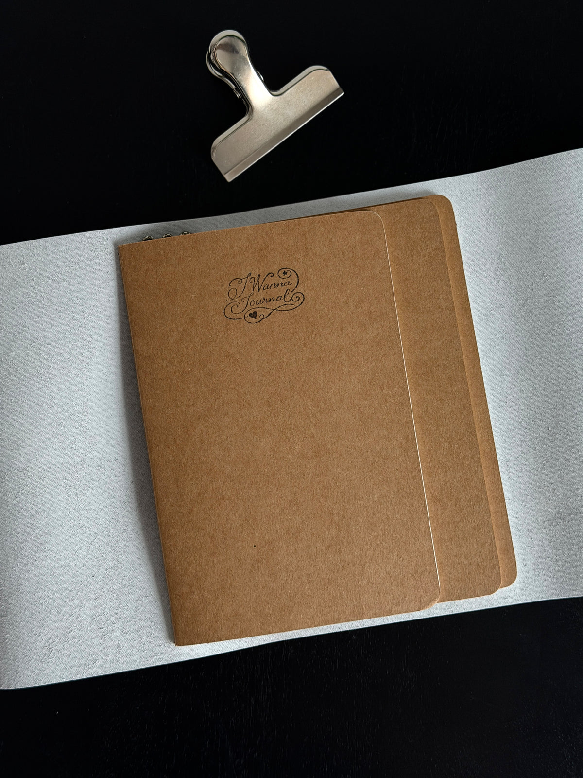 Silver Embossed Leather Journal Beaded Detail | A5