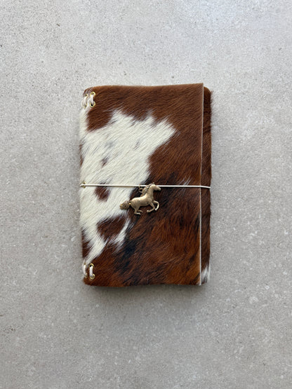 Horse Charm Cowhide Journal | A5