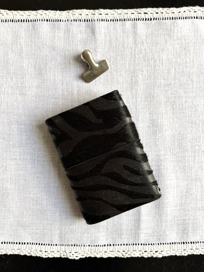 Black Fur Journal Leopard Charm | A6