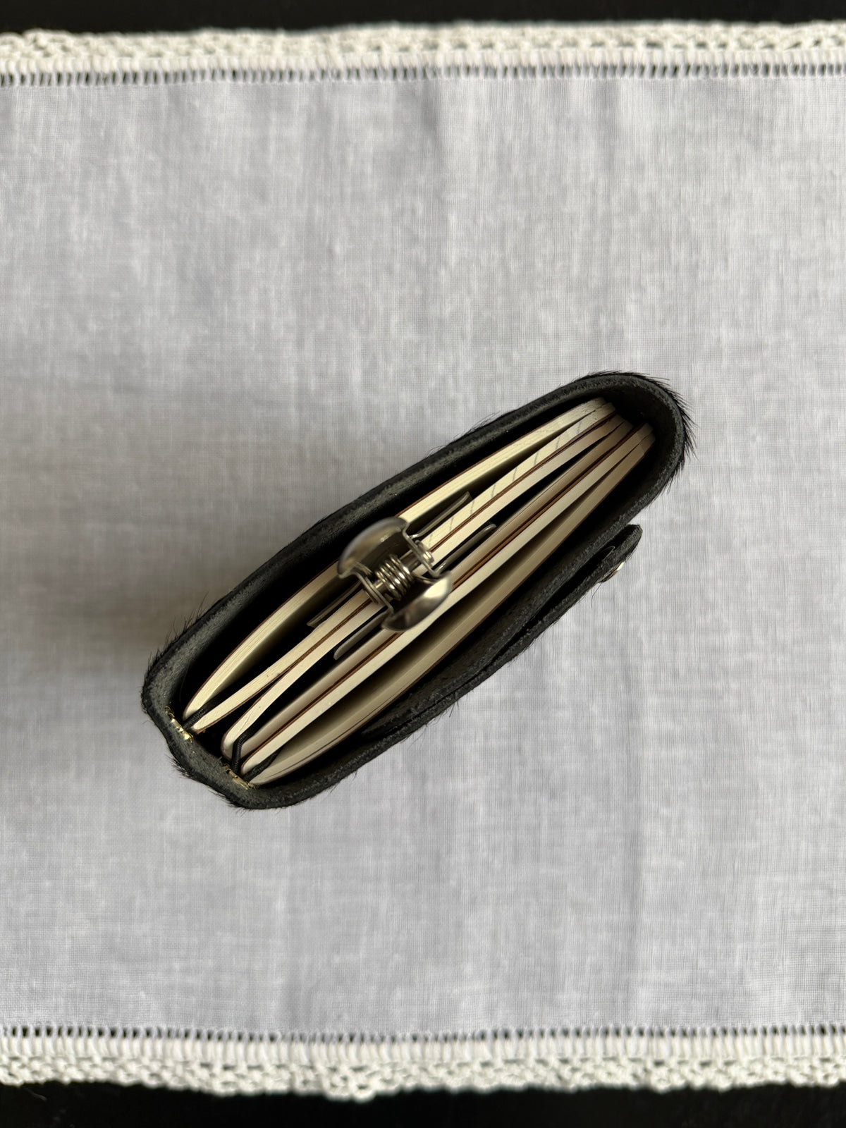 Black Fur Journal Leopard Charm | A6