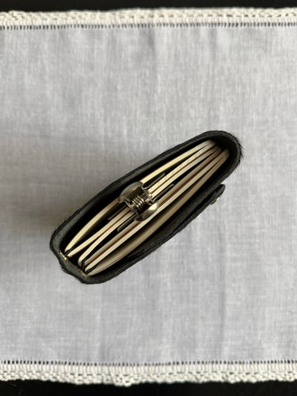 Black Fur Journal Leopard Charm | A6