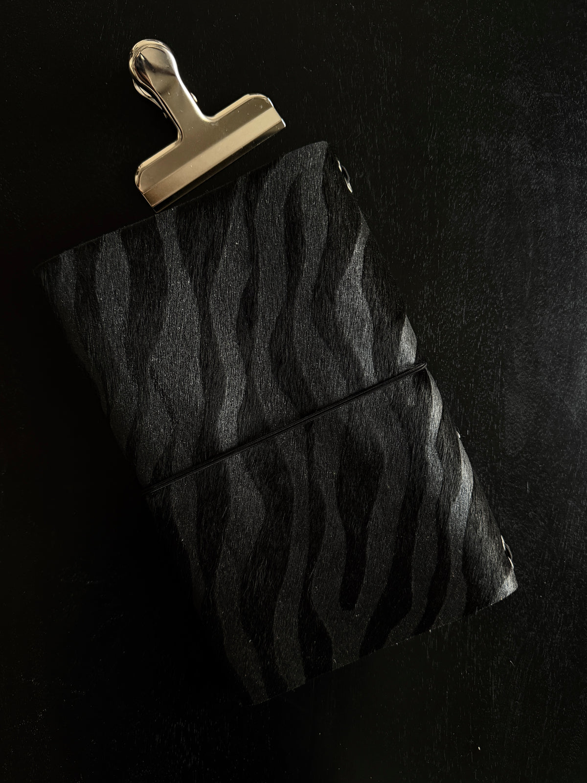 Black Heart Charm Fur Journal | A5